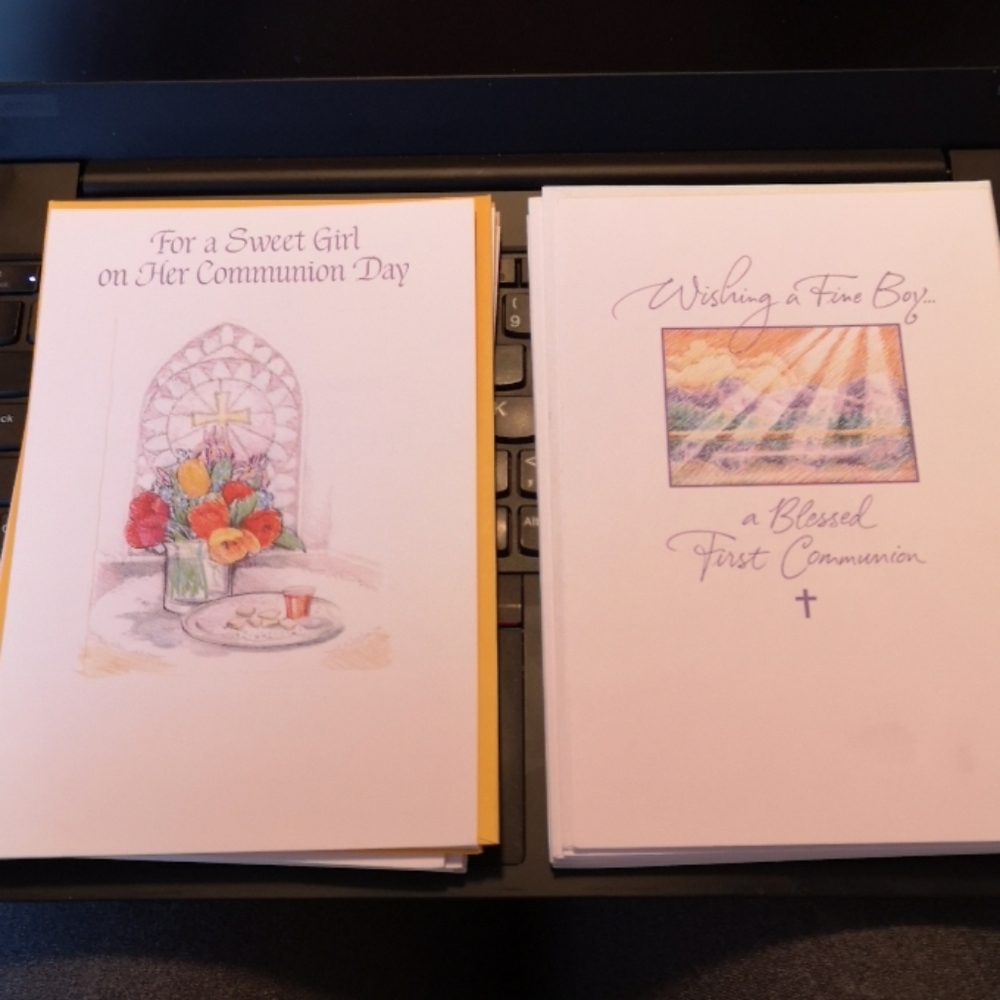 Set of 10 First Communion Cards
